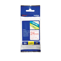 Brother P-Touch Tape 24mm Red-on-White