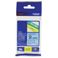 Brother P-Touch TZ Tape 9mm Black on Blue