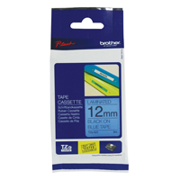 Brother P-Touch TZ Tape 12mm Black on Blue