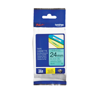 Brother P-Touch Tape 24mm Black-on-Green