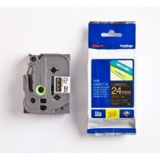 Brother TZE354 24mm Gold on Black Gloss P-Touch Tape (TZ Series)