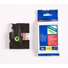 Brother TZE435 12mm White on Red Gloss P-Touch Tape (TZ Series)