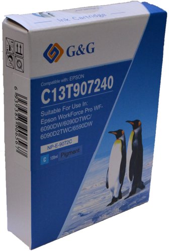 Compatible T907240 Extra Extra Large XXL Cyan Ink Cartridge