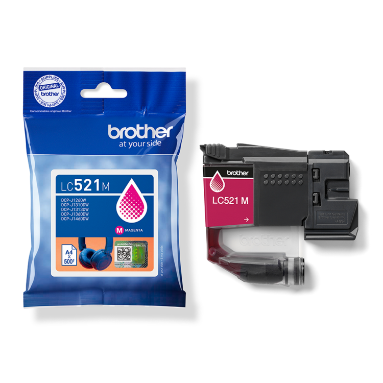 Brother LC521M Magenta Ink Cartridge